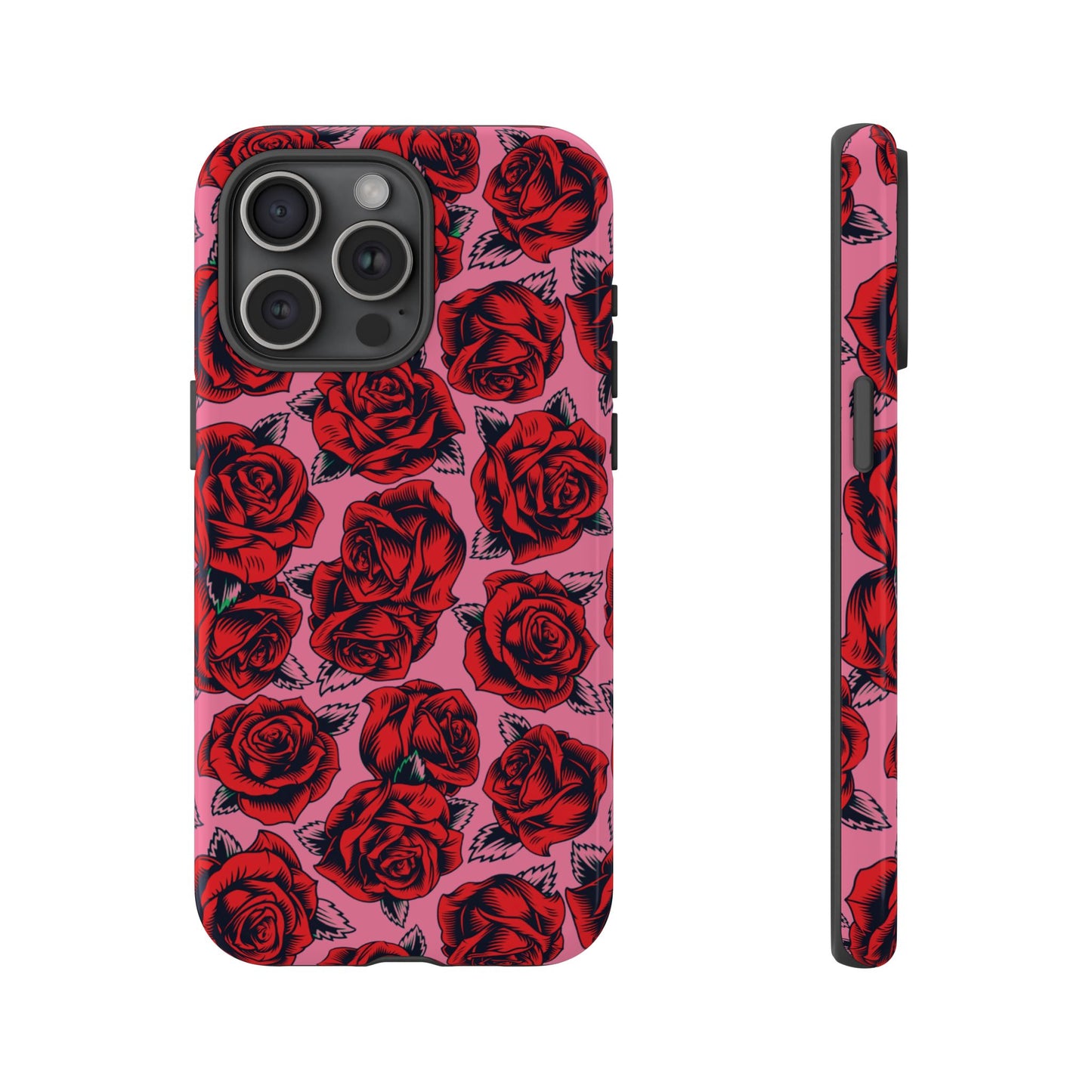 Love Story | Red & Pink Pop Art Rose Floral Case