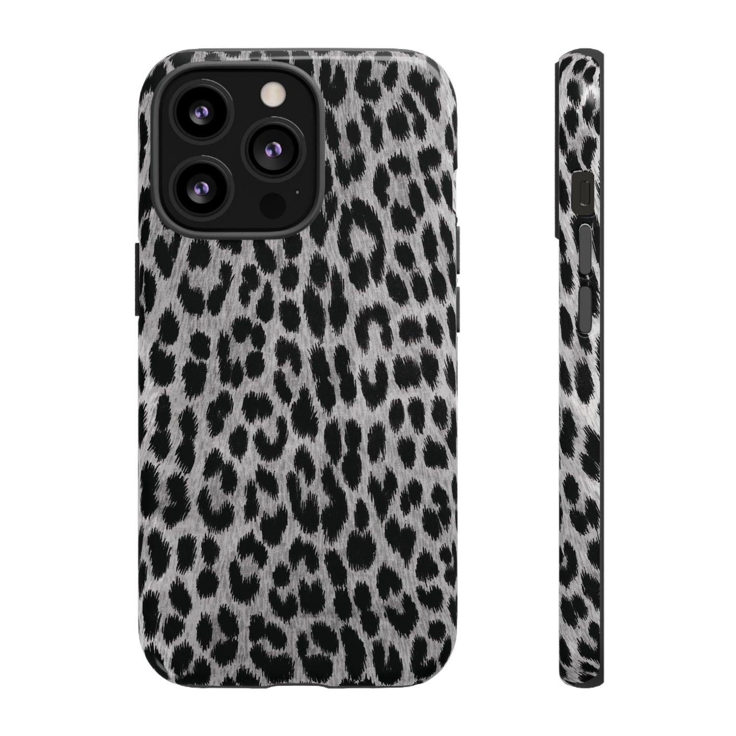 Trendsetter | Gray Leopard Print iPhone Case