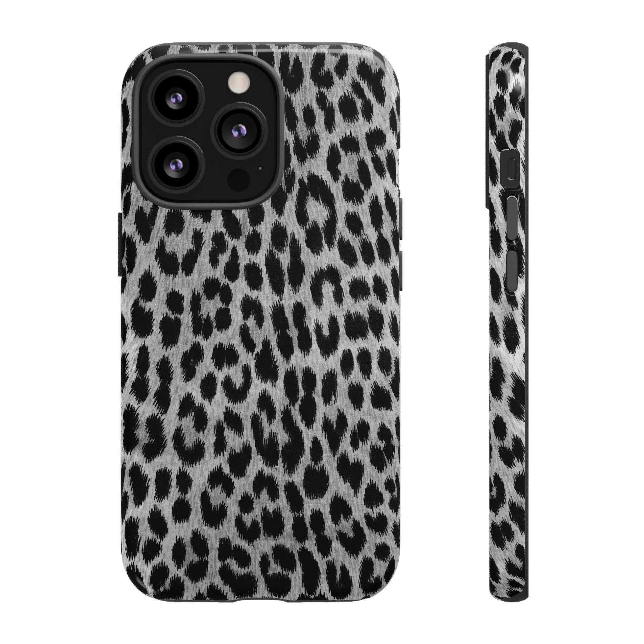Funda para iPhone con estampado de leopardo gris | Trendsetter
