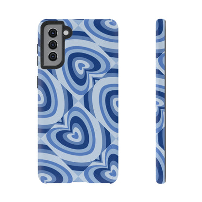 Hearts Squared | Blue Heart Pattern Case