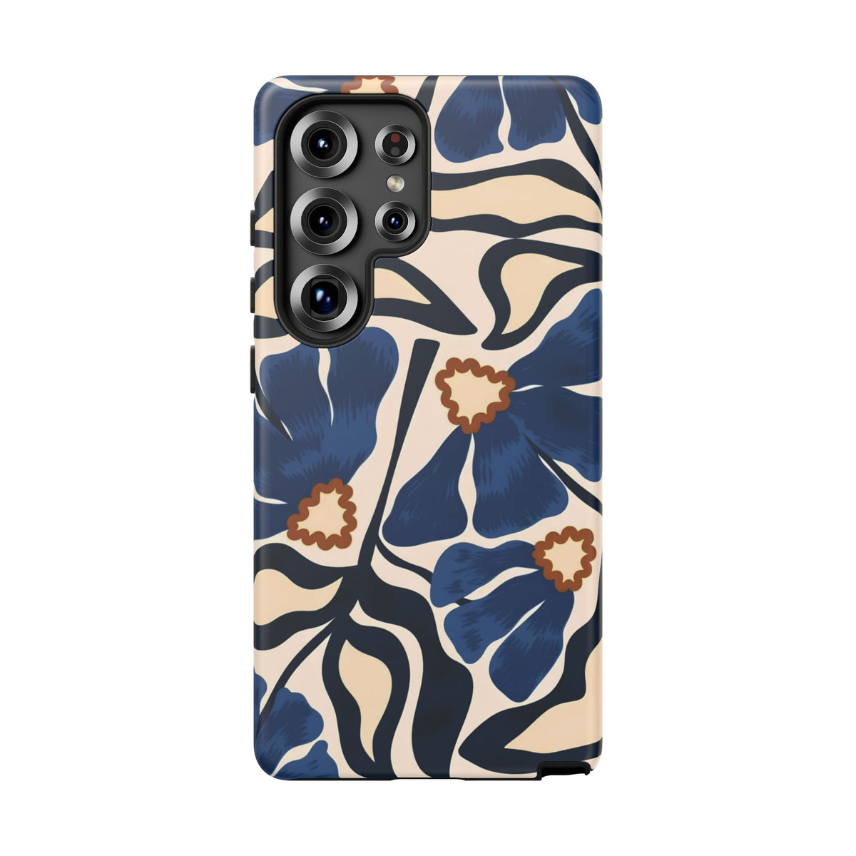 Blue Note | Abstract Blue Floral Samsung Galaxy Case