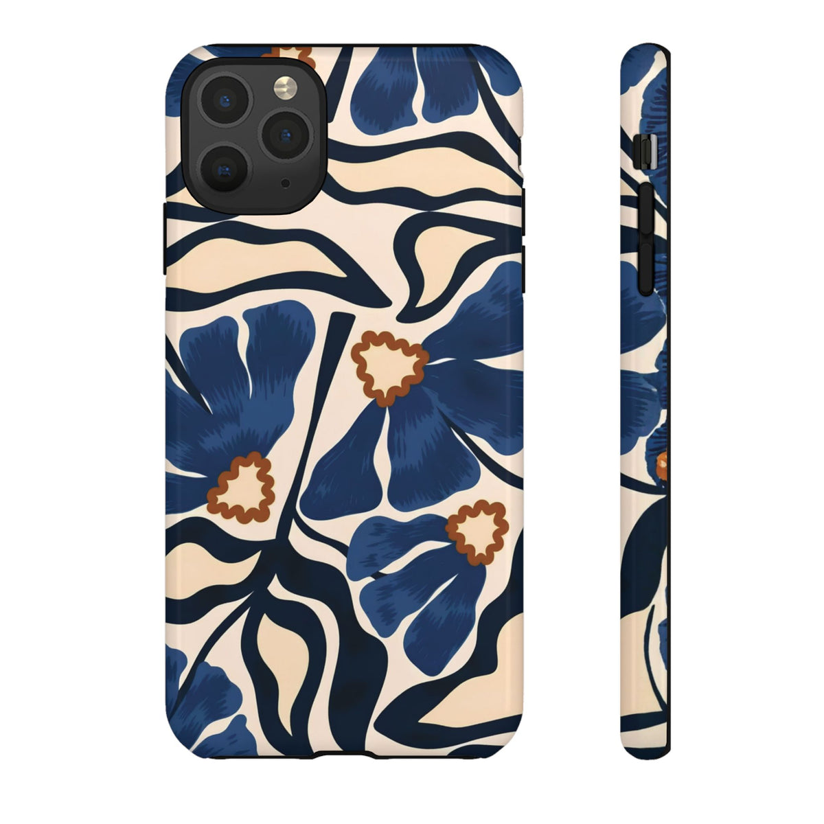 Blue Note | Painted Floral iPhone Case