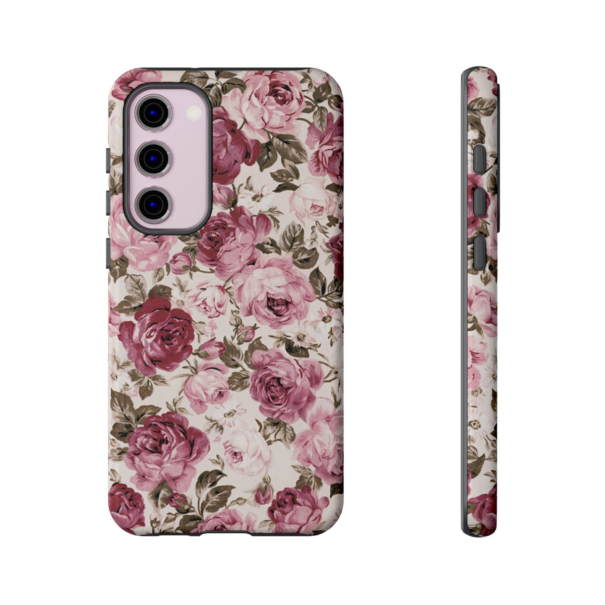 Love Story | Vintage Pink Rose Floral Galaxy Case