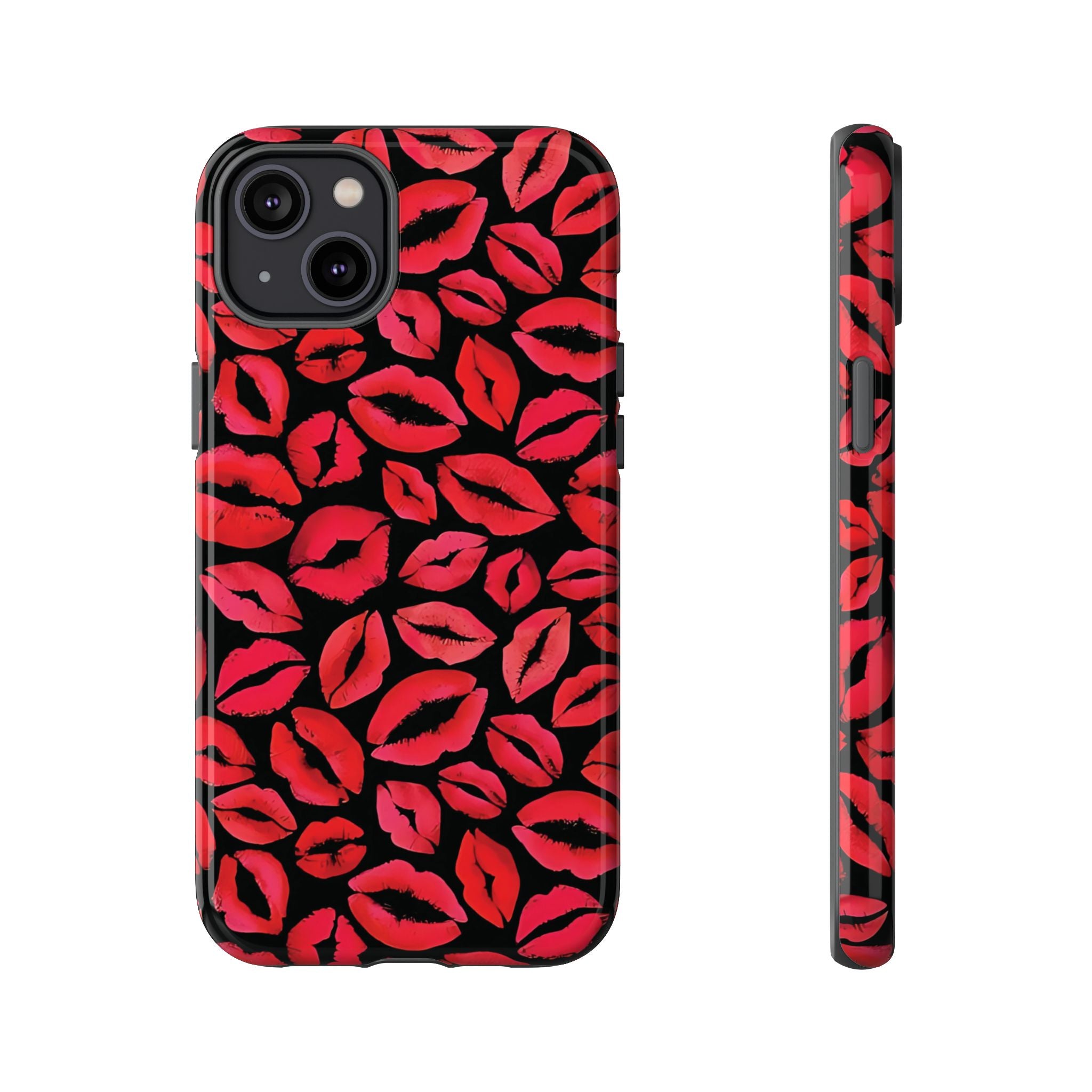 Coque iPhone à lèvres rouges | Embrasse et dis-moi