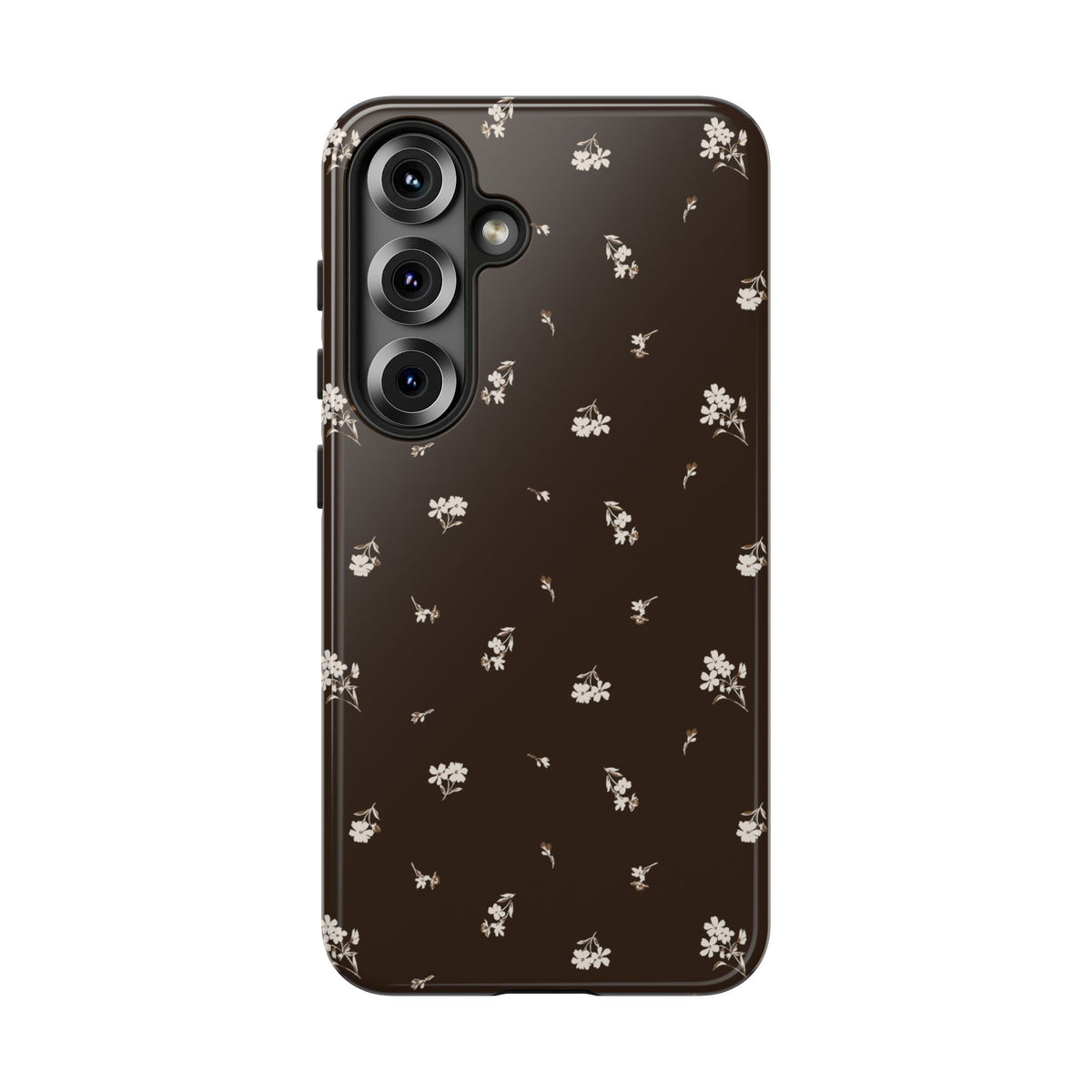 Sweet Nothings | Chocolate Brown Floral Galaxy Case