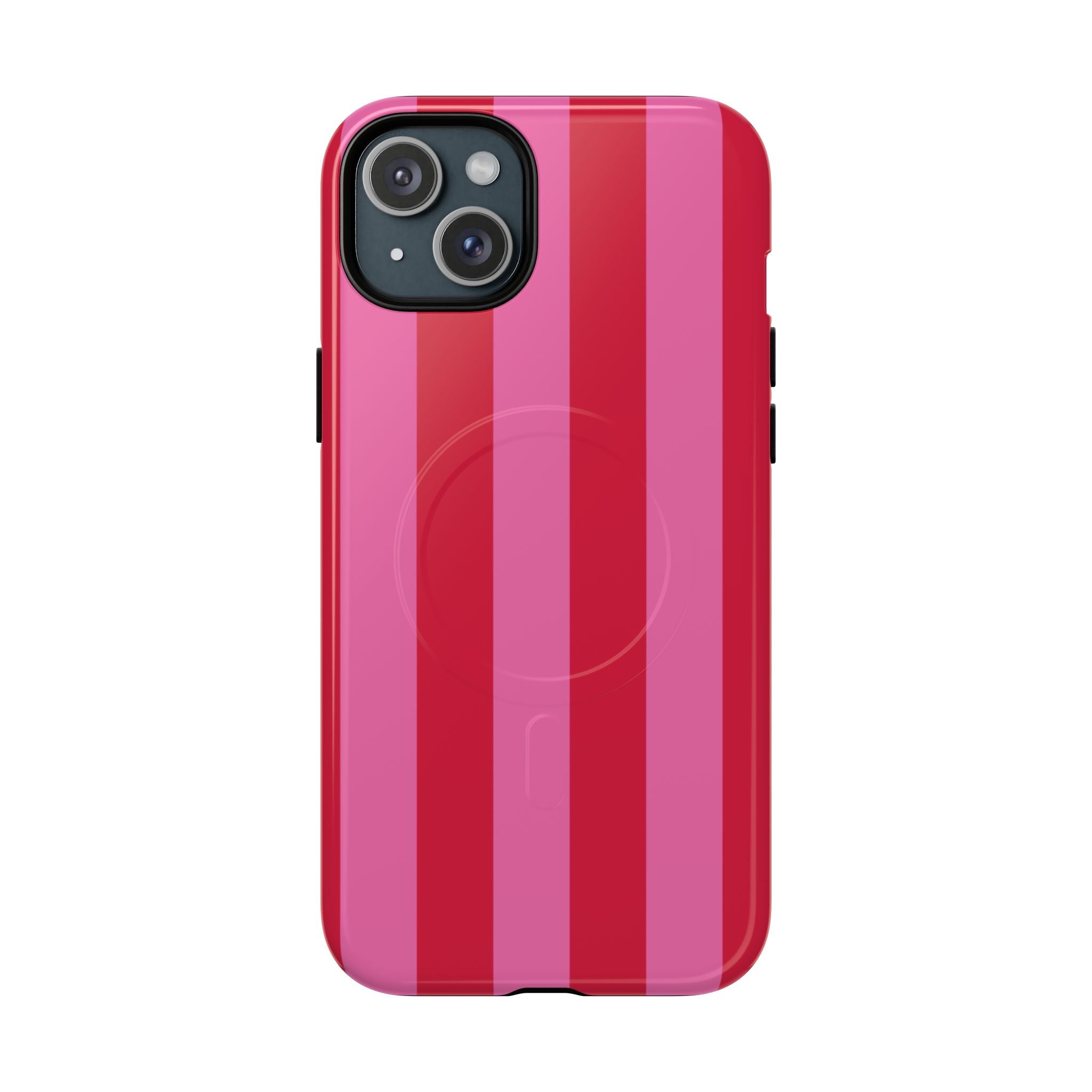 Estuche MagSafe con rayas rosas Very Cherry