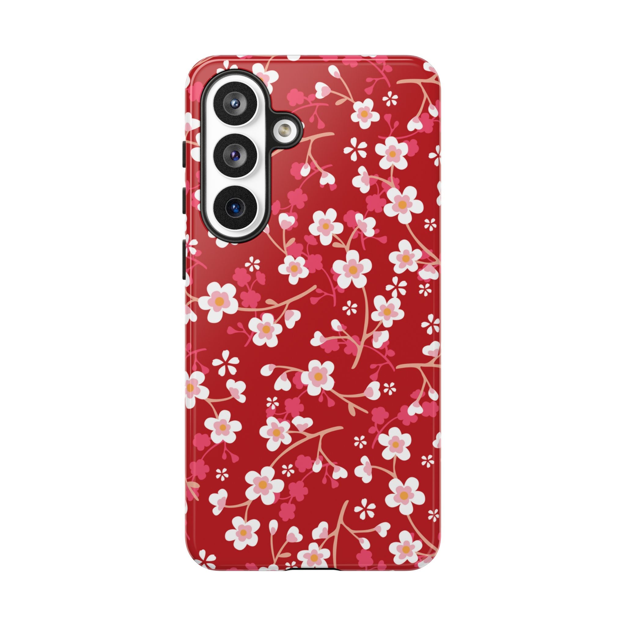 Cherry Bloom | Red Floral Galaxy Case