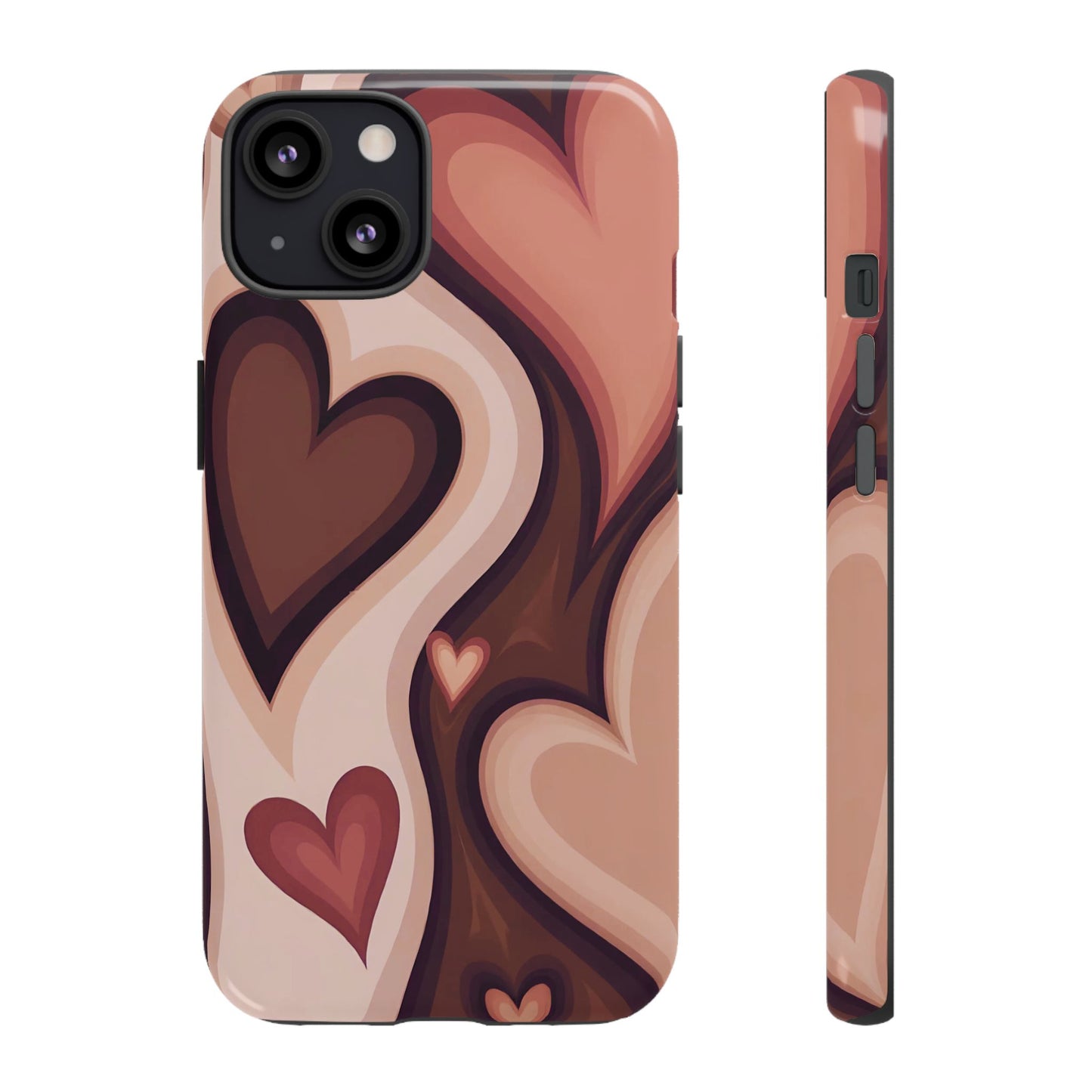 Groove Is in the Heart | Retro Hearts iPhone Case