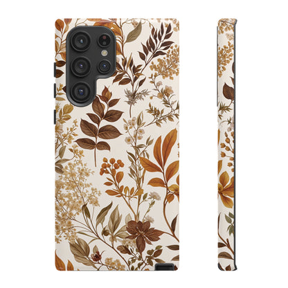 Autumn Botanical | Brown Floral Case