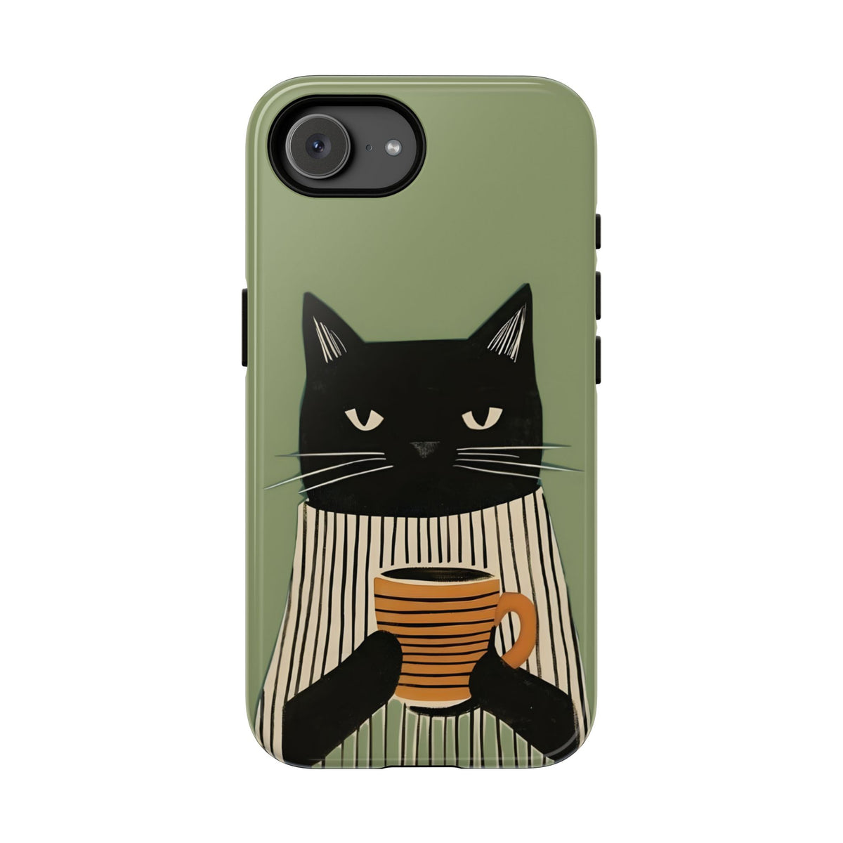 Morning Mood | Cat & Coffee iPhone Case