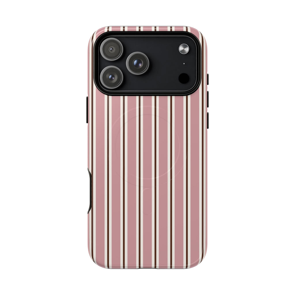 Pink on Repeat | Blush Stripe MagSafe Case