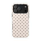 Vanilla Bean | Brown Polka Dot MagSafe Case