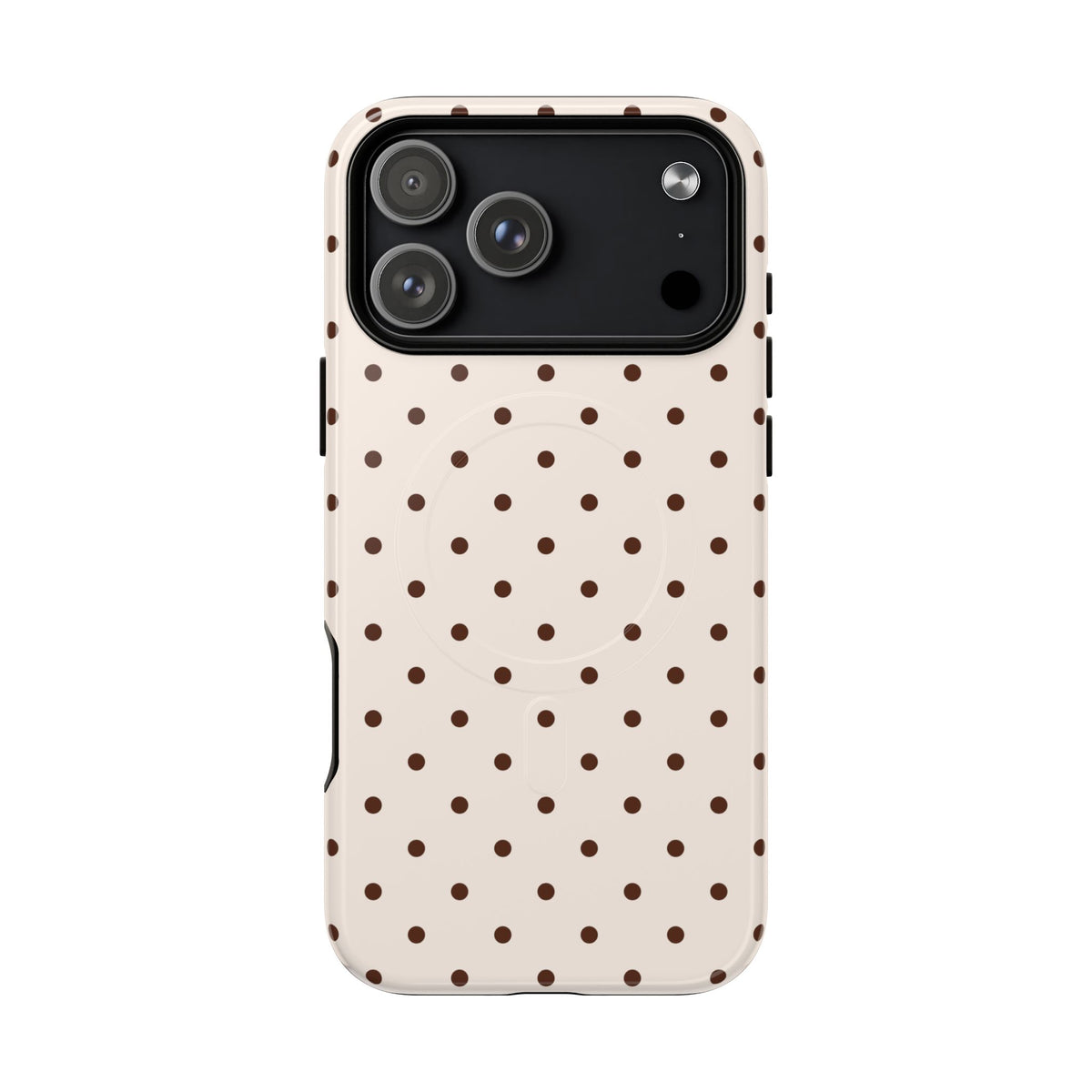 Vanilla Bean | Brown Polka Dot MagSafe Case