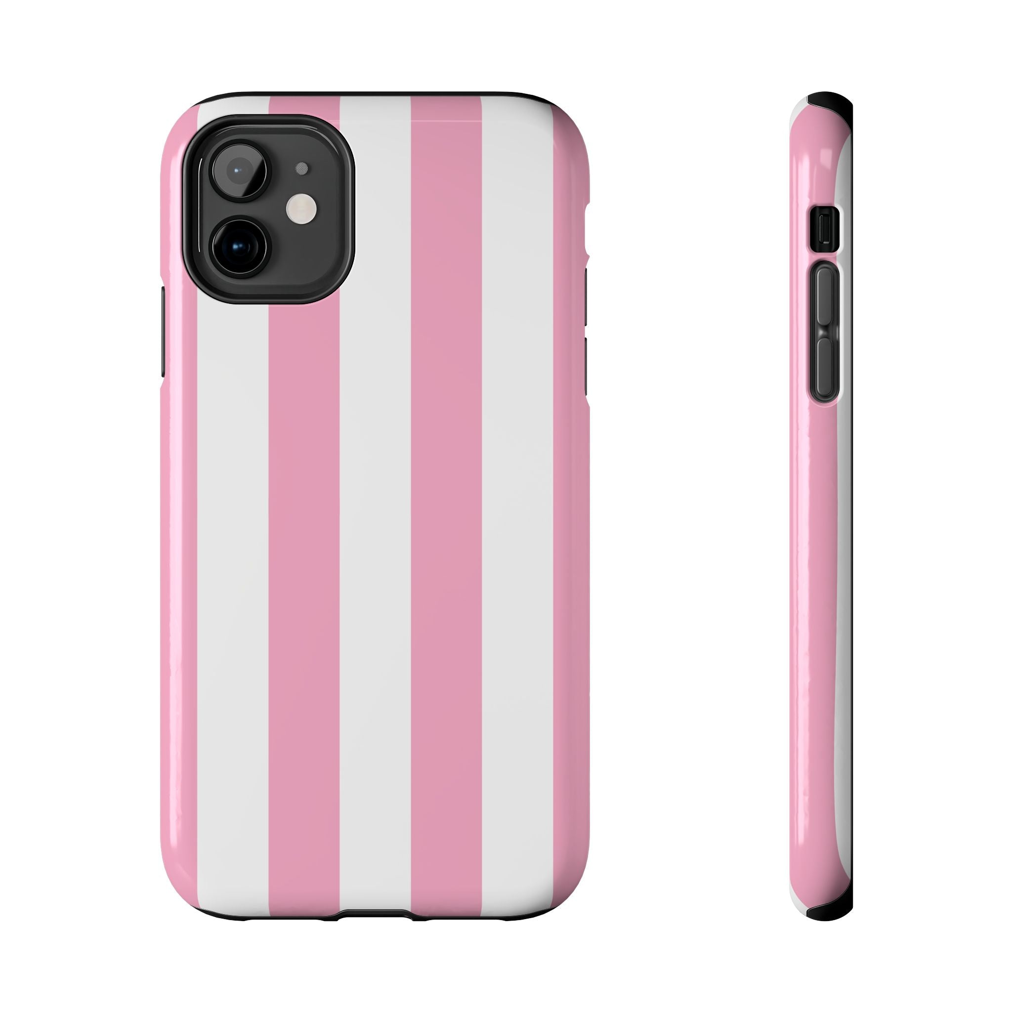 Pink Cabana Stripe iPhone Case