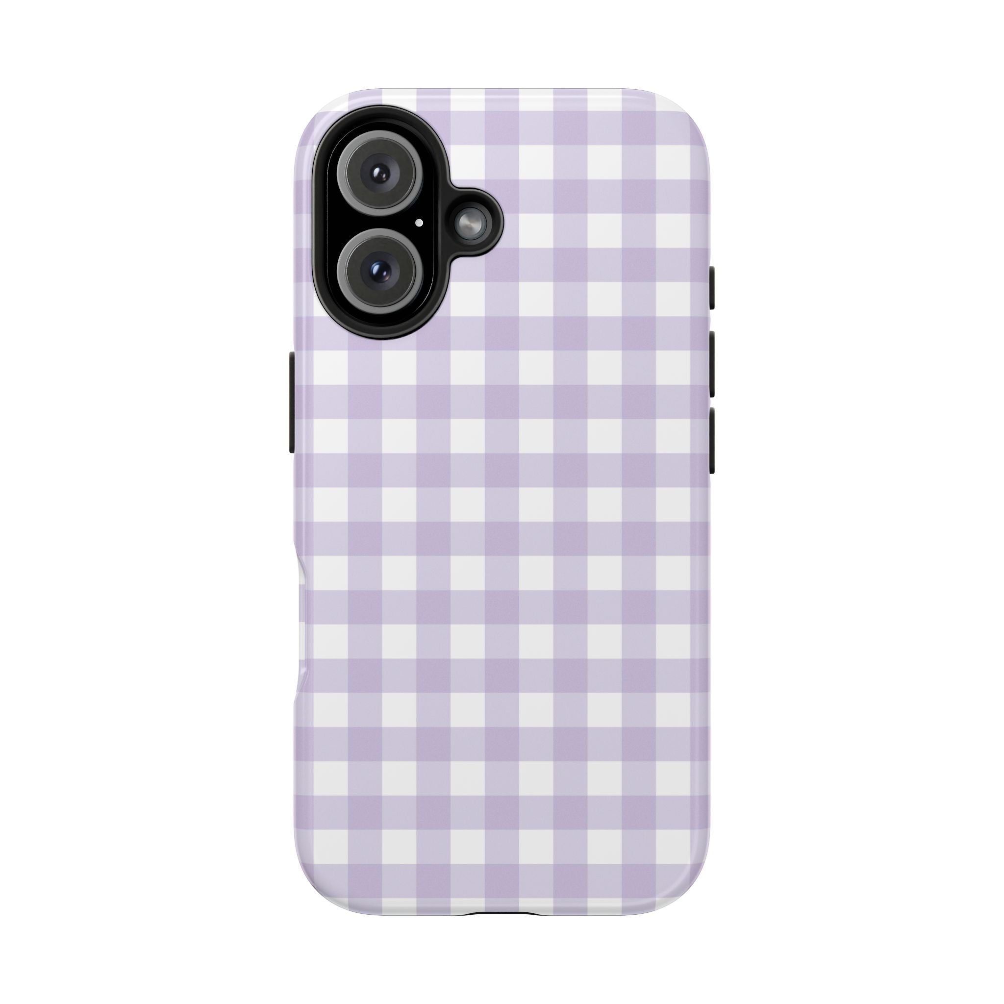 Purple Plaid Gingham Check iPhone Case