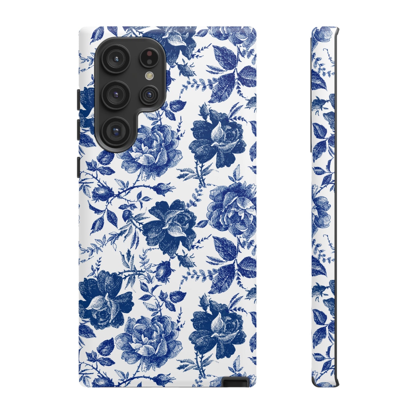 Indigo Rose | Blue Floral Case