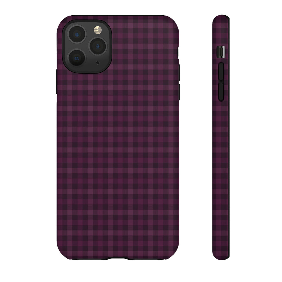 Plum Crush | Purple Plaid iPhone Case