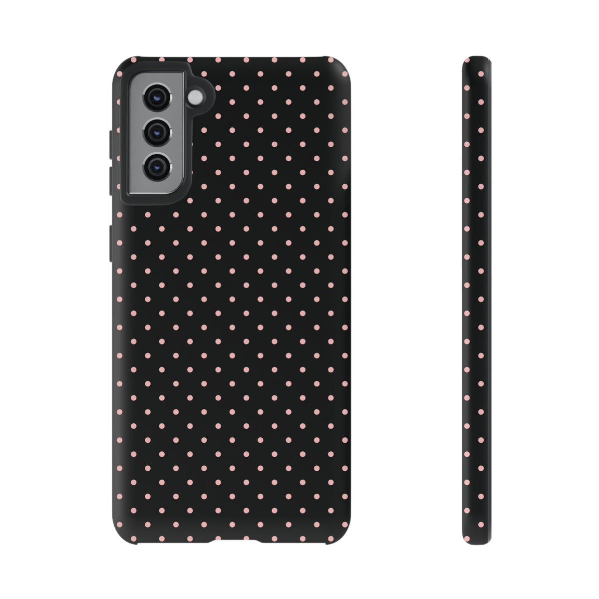 Polka Flirt | Pink & Black Polka Dot Galaxy Case