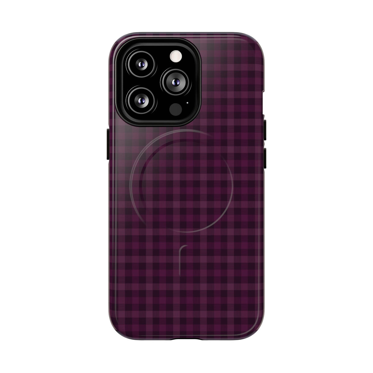 Plum Crush | Purple Plaid MagSafe Case