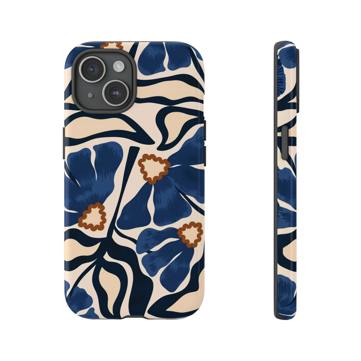 Blue Note | Painted Floral iPhone Case