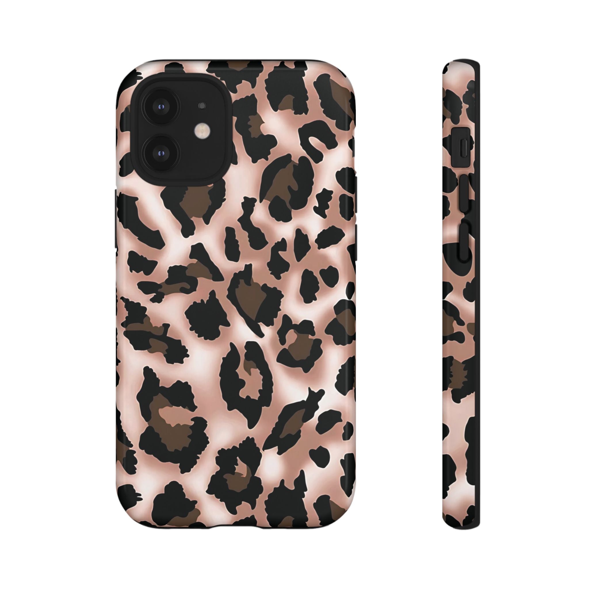Funda para iPhone con estampado de leopardo y manchas