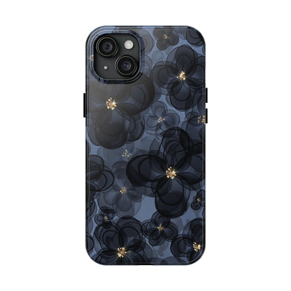 Petal Party | Coque iPhone à motif floral bleu