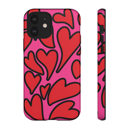 Summer Love | Retro Hearts iPhone Case