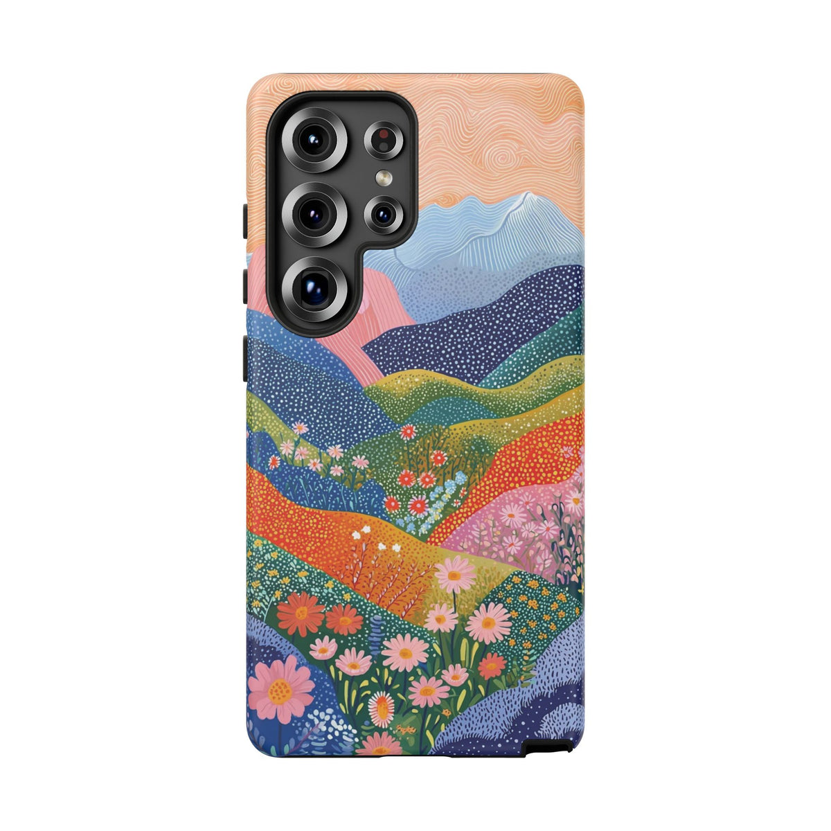 Scenic Route | Colorful Mountain Floral Galaxy Case