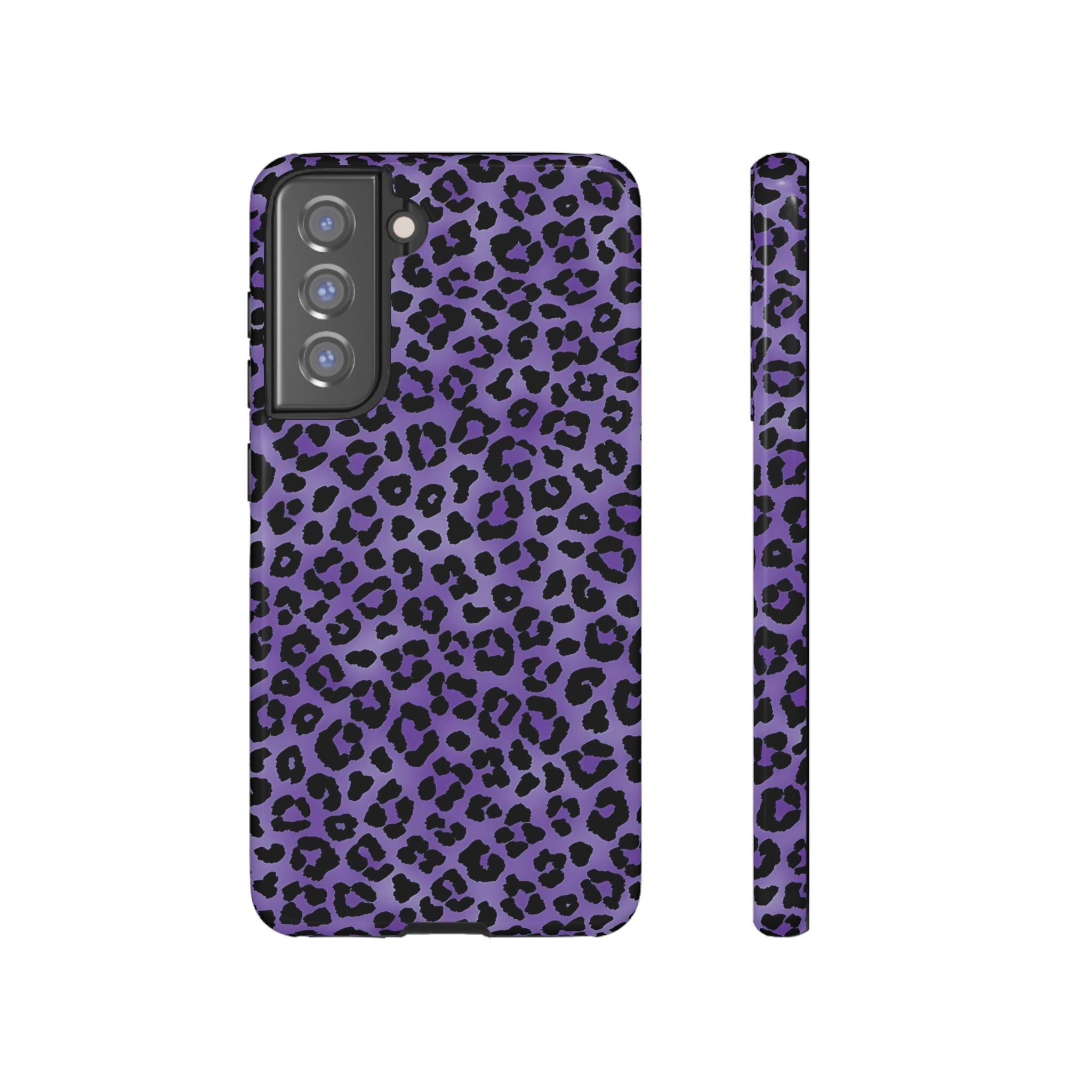On the Prowl Purple Leopard Galaxy Case