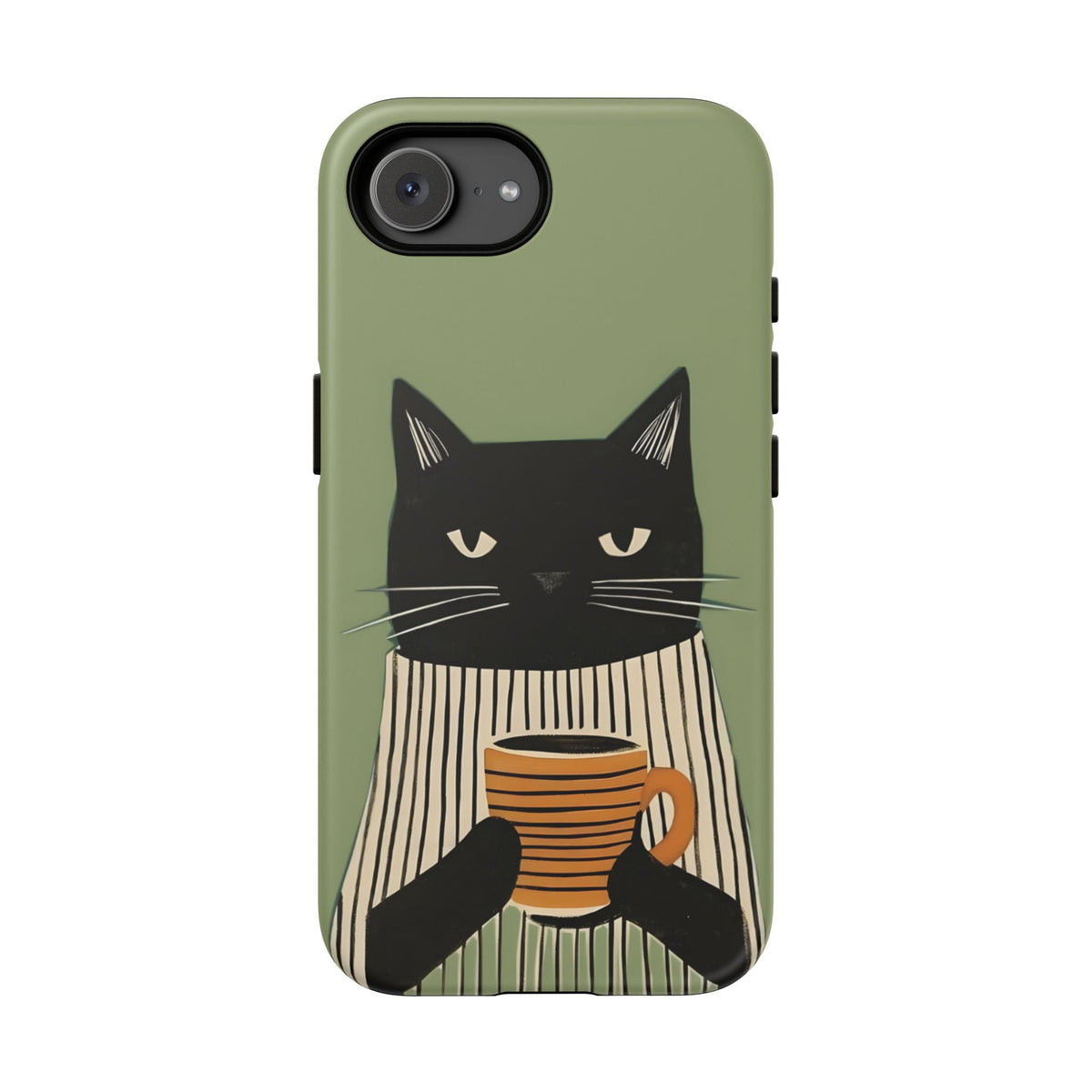 Morning Mood | Cat & Coffee iPhone Case