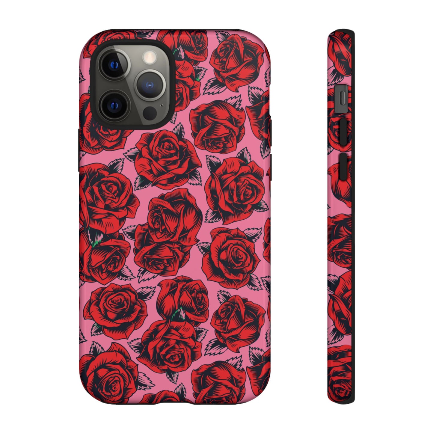 Love Story | Red & Pink Pop Art Rose Floral Case