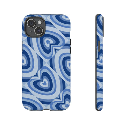 Hearts Squared | Blue Heart Pattern Case