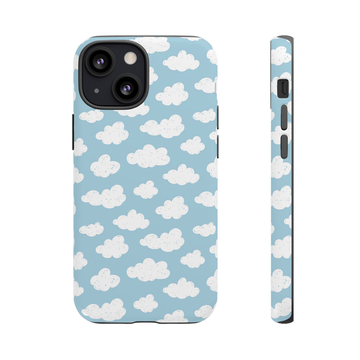 Cloud Nine | Blue Cloud Print iPhone Case