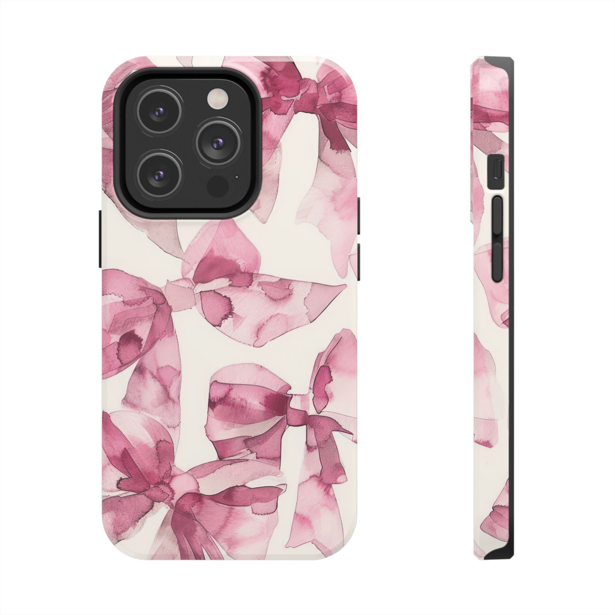 Funda para iPhone con lazos rosas | Whimsy