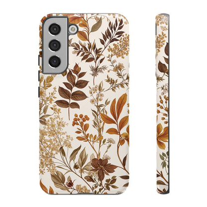 Autumn Botanical | Brown Floral Case