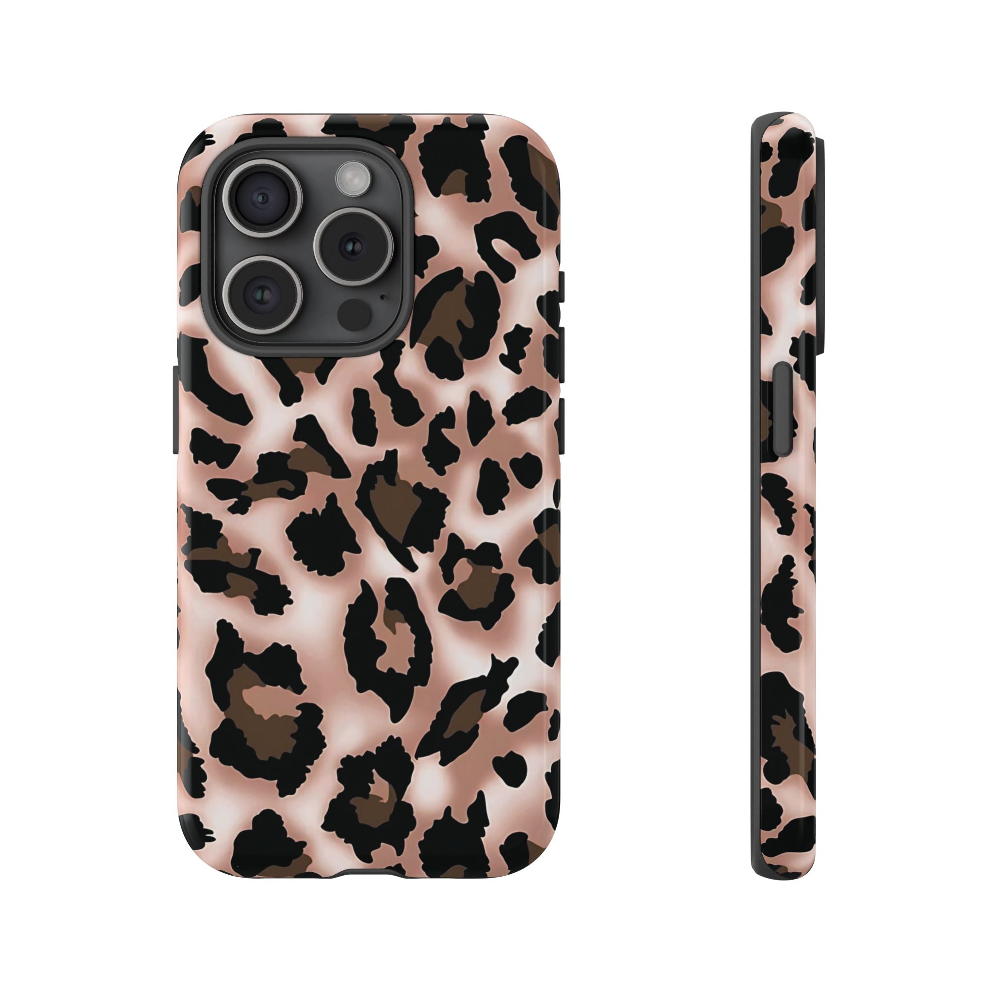 Funda para iPhone con estampado de leopardo y manchas