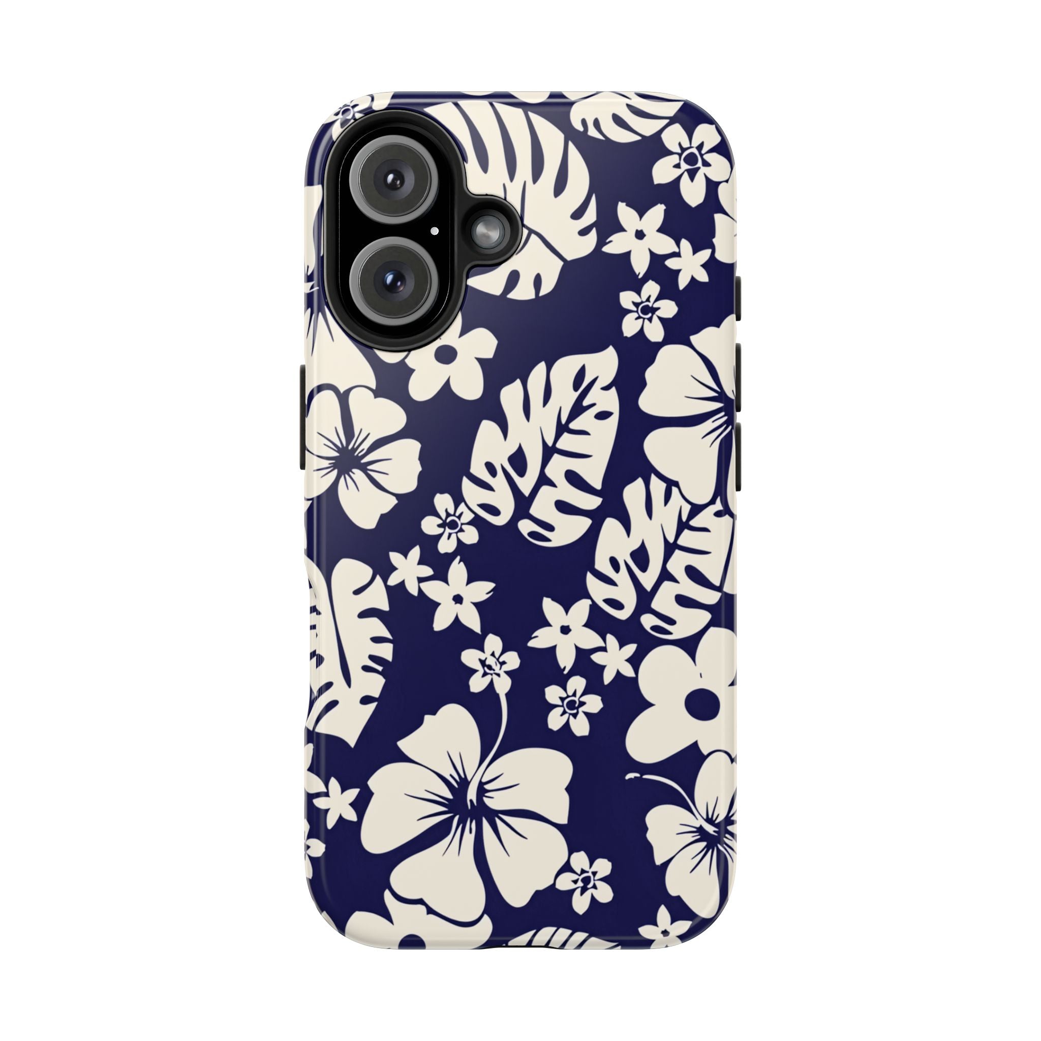 Tiki Beach Blue Floral iPhone Case