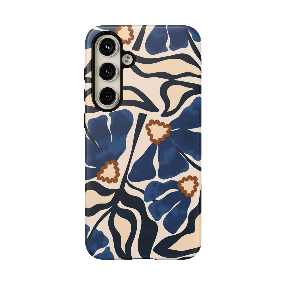 Blue Note | Abstract Blue Floral Samsung Galaxy Case