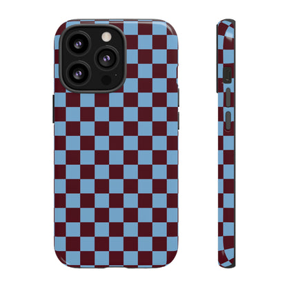 Desprotegido | Funda para iPhone con diseño de tablero de ajedrez retro