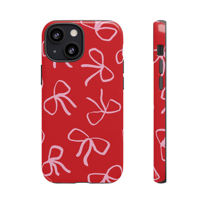 Ribbons & Bows | Red Coquette iPhone Case