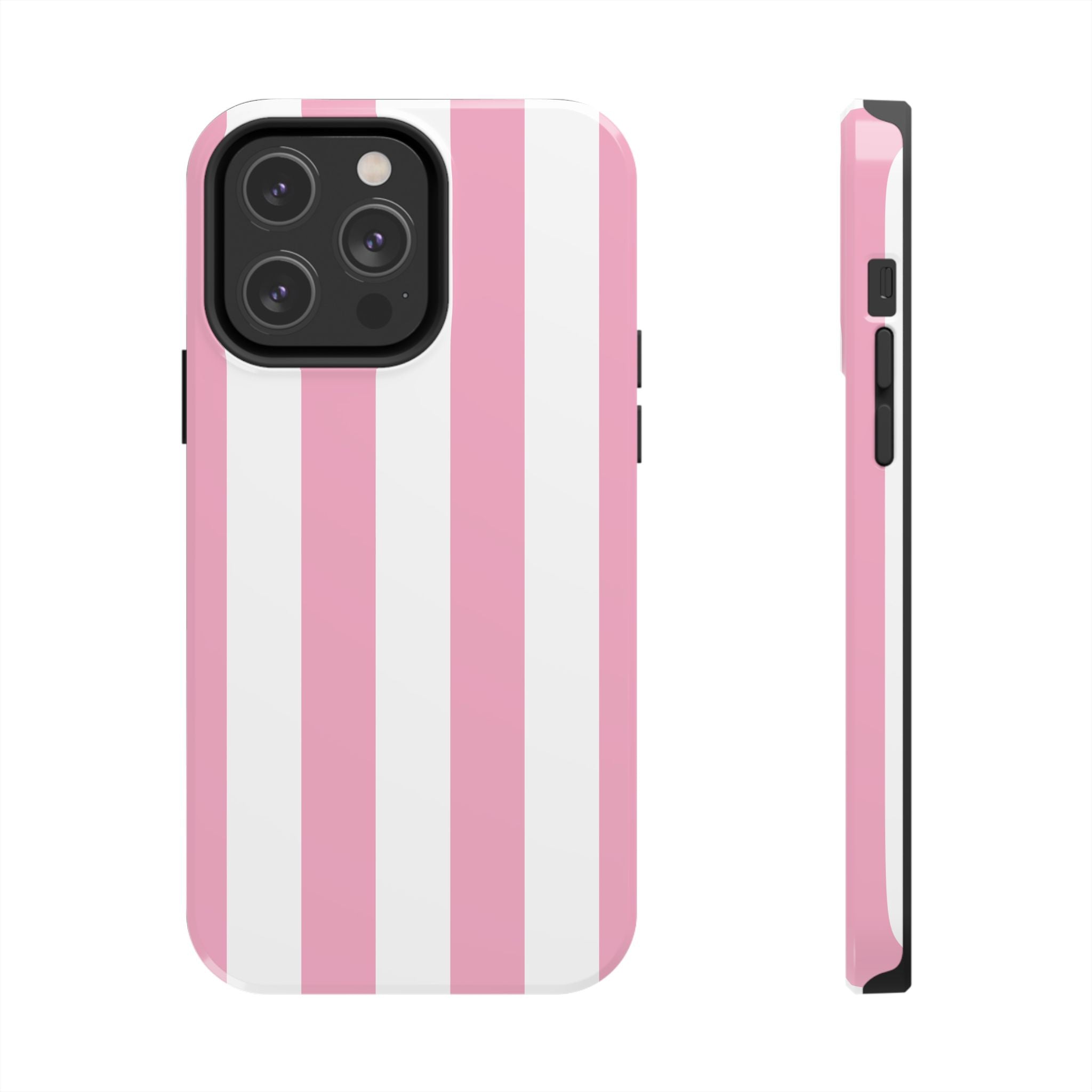 Pink Cabana Stripe iPhone Case