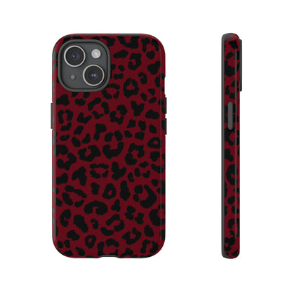 Gone Wild  | Red Leopard Print iPhone Case