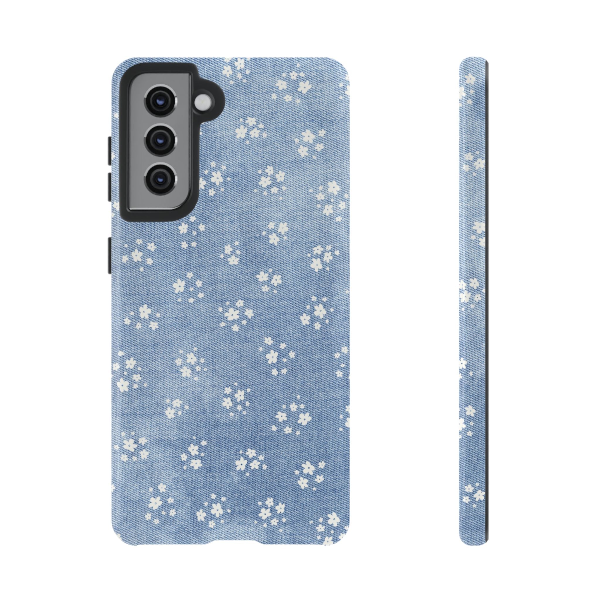 Denim Daisy Phone Case