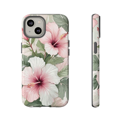 Island Hopping | Green & Pink Tropical Floral Case