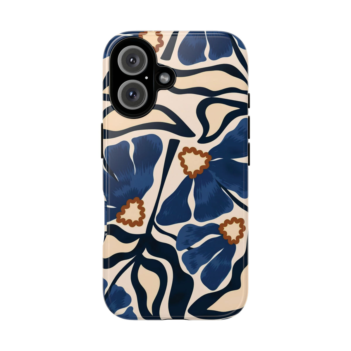 Blue Note | Painted Floral iPhone Case