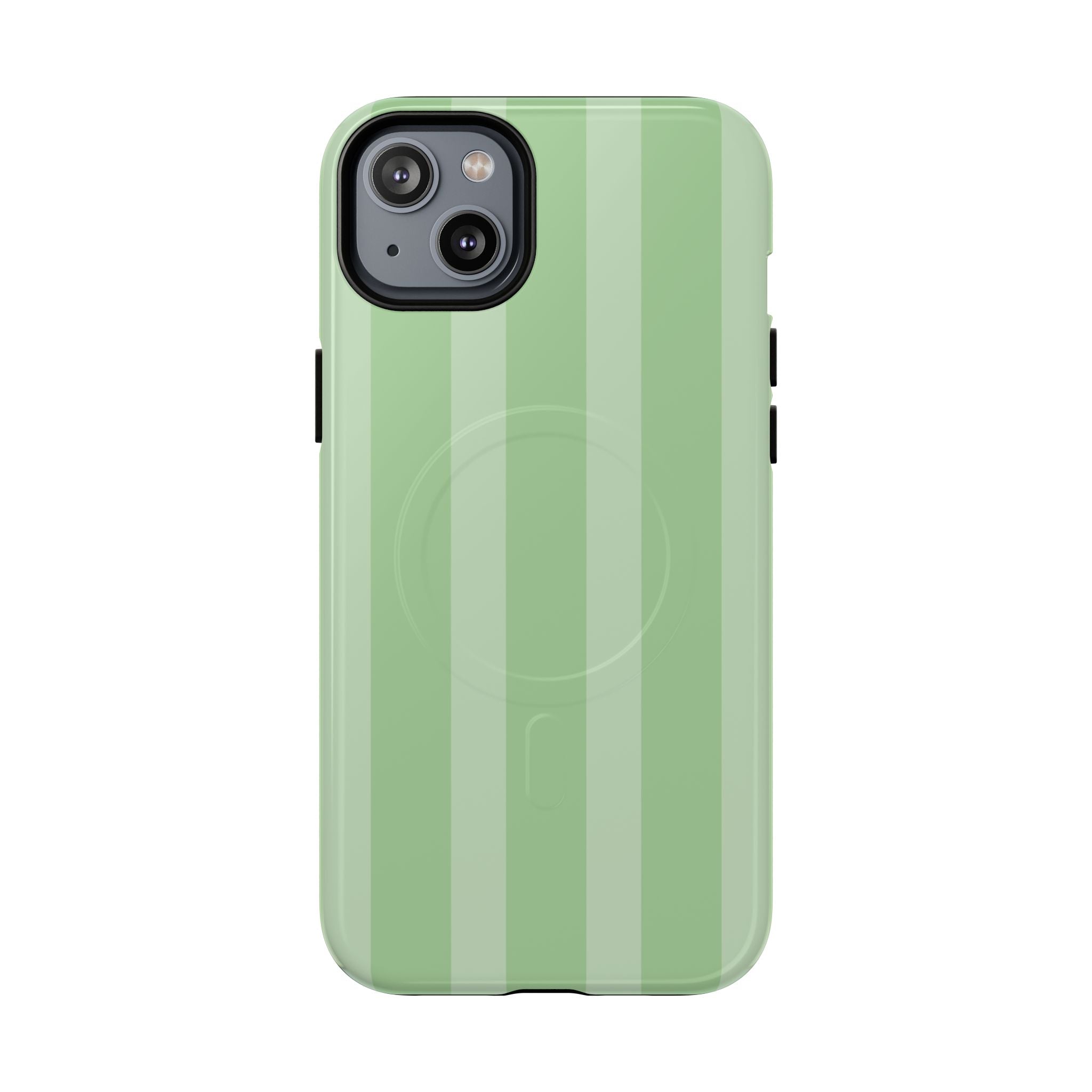 Pistachio Green Striped MagSafe Case