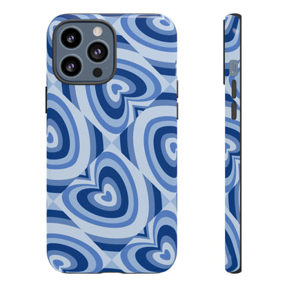 Hearts Squared | Blue Heart Pattern Case