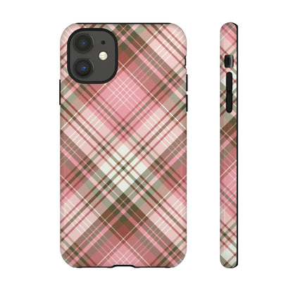 Posh | Preppy Pink Plaid iPhone Case