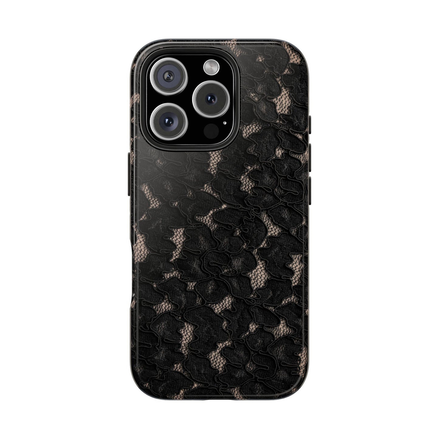 Midnight | Black Lace iPhone Case