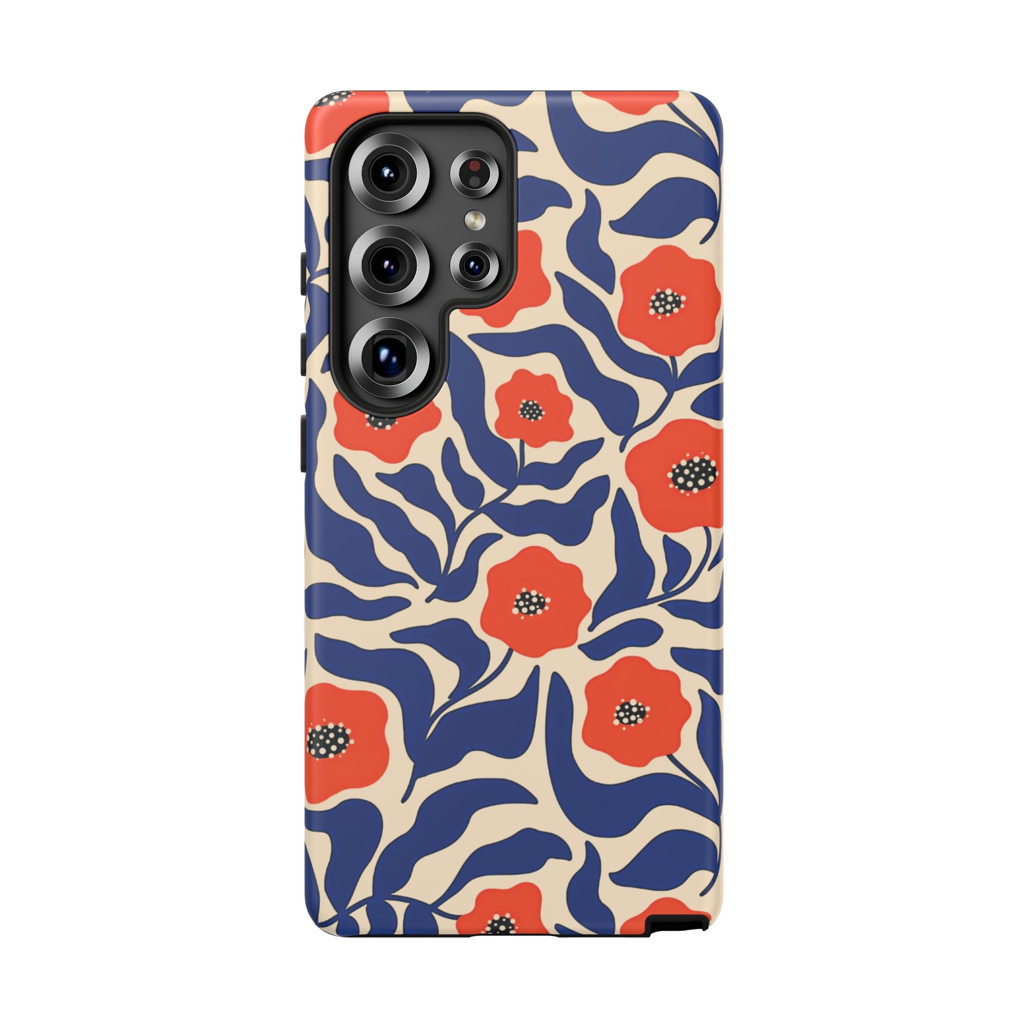 Indigo Poppy Phone Case